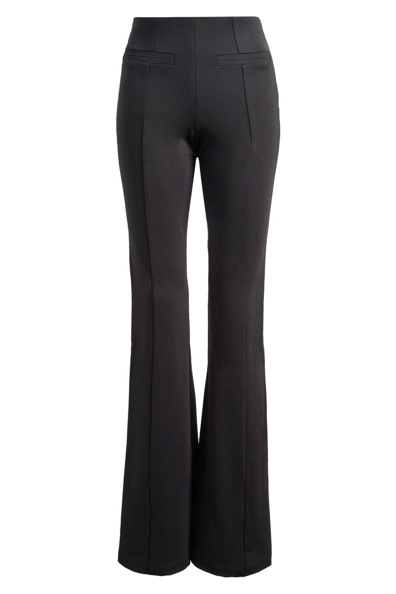The Fitted Bootcut Pants, Alternate, color, BLACK