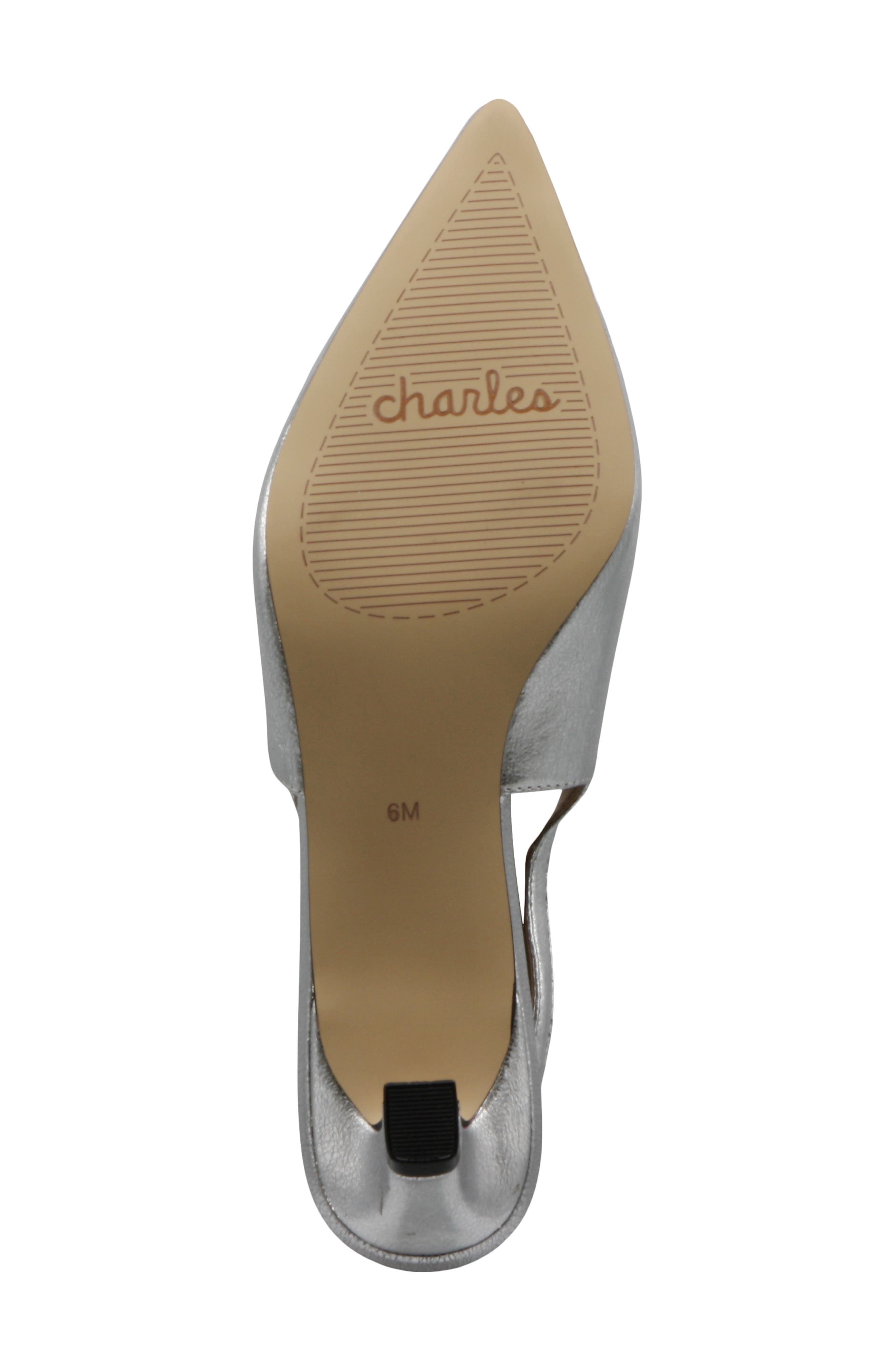 Charles by Charles David Adria Slingback Pump, Alternate, color, Chrome-Mt