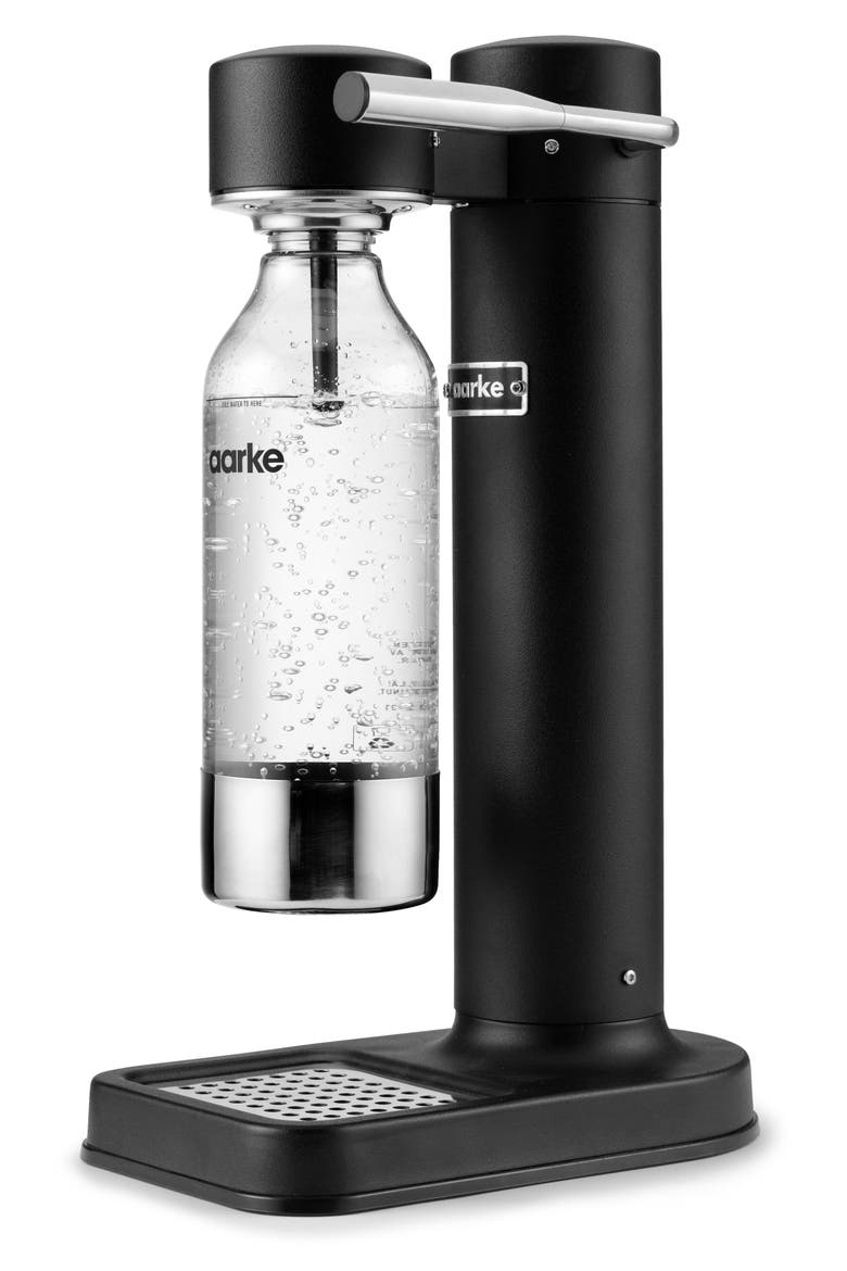 Stainless Steel Sparkling Water Maker, Alternate, color, MATTE BLACK