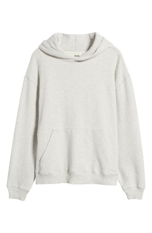 Elwood Core Oversize Organic Cotton Brushed Terry Hoodie In White