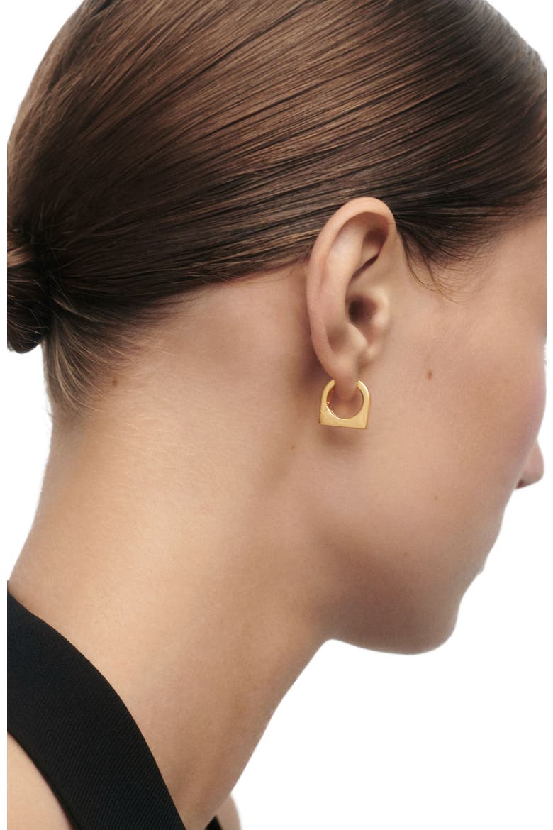 New York Single Hoop, Alternate, color, Gold