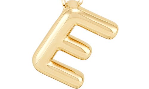 Frankie & Zoe Initial 'm' Pendant Necklace In Gold