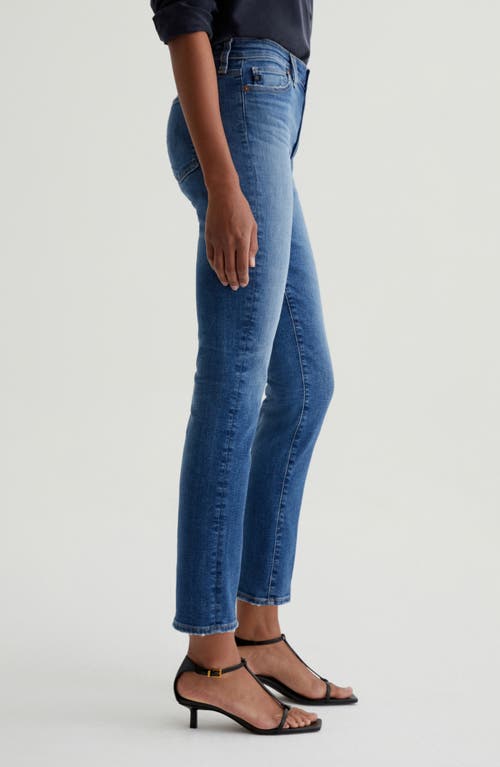 Shop Ag Mari Mid Rise Ankle Slim Straight Leg Jeans In Oceanside