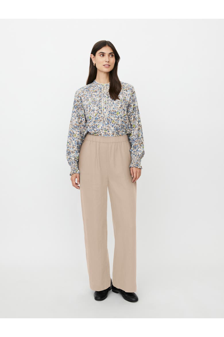 MaParino Linen Wide Leg Pants, Alternate, color, Natural