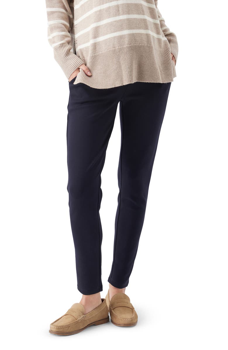 Ripe Maternity Super Soft Scuba Pant Ink, Main, color, Ink