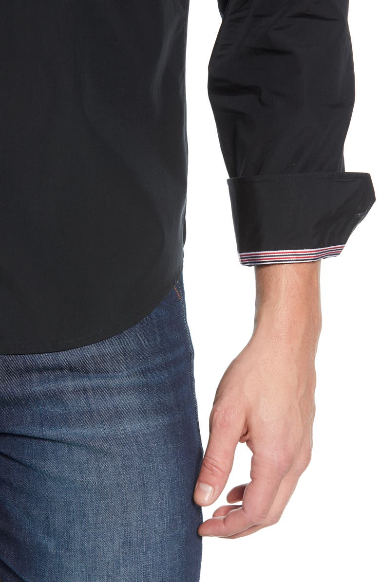 Bugatchi Shaped Fit Shirt, Alternate, color, 