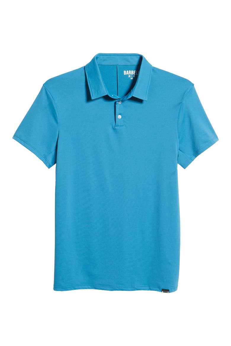 Men's Havok Stretch Solid Golf Polo, Alternate, color, STEEL BLUE