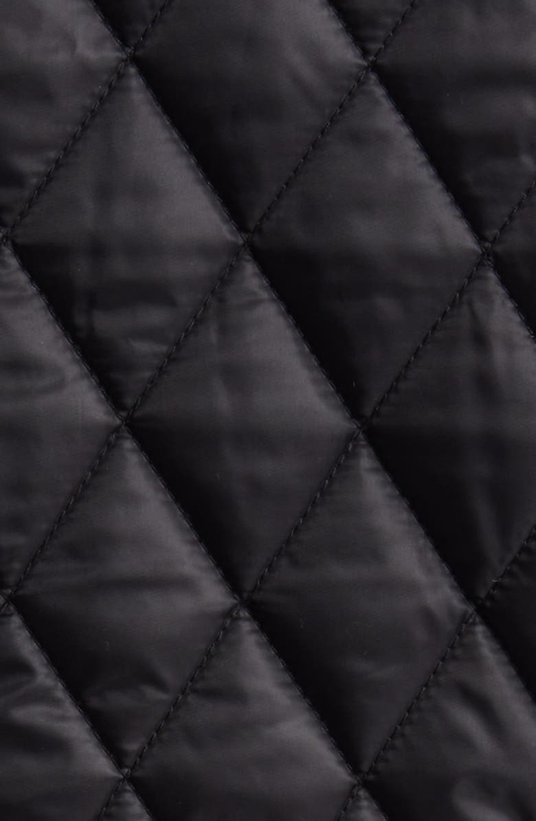 London Fog Quilted Water Resistant Jacket, Alternate, color, Black