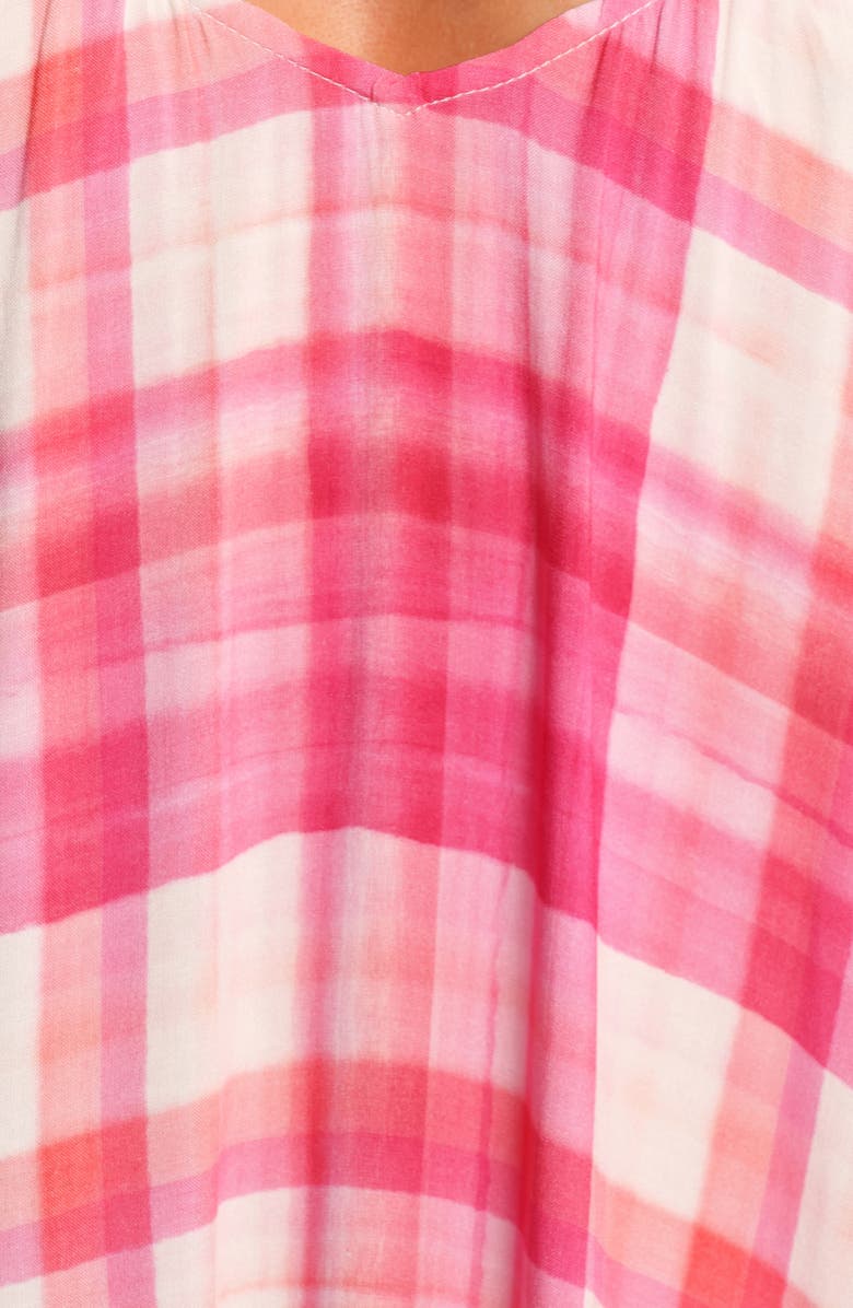 Petal & Pup Perle Checkered Maxi Dress, Alternate, color, Pink Check