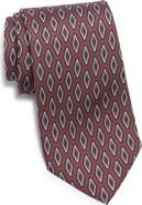 Jack Victor Washington Geometric Print Silk Tie