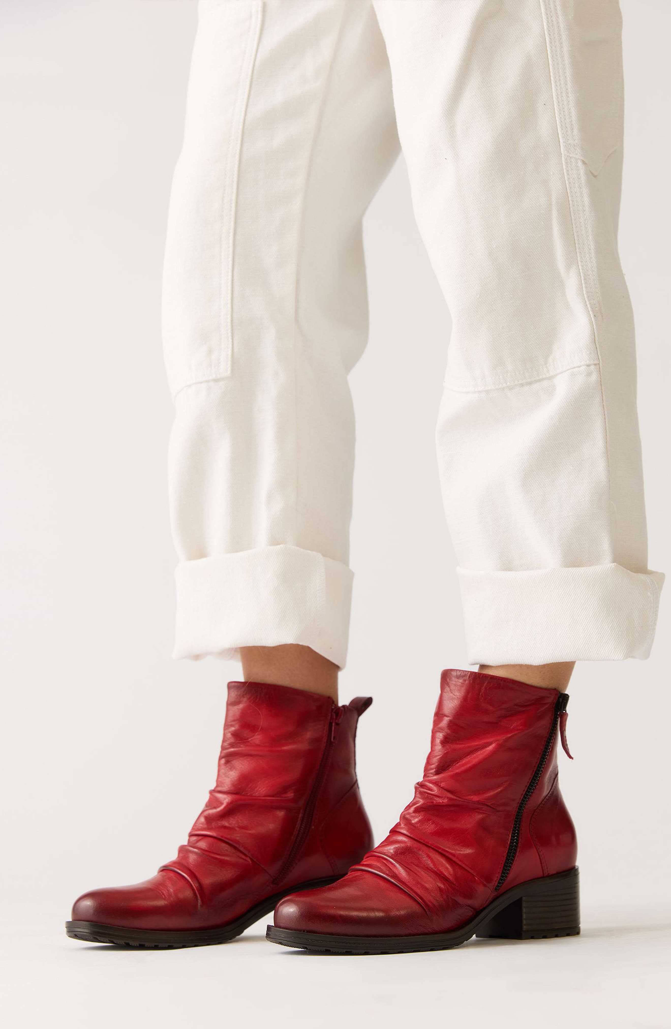 Juliena Bootie, Alternate, color, RED