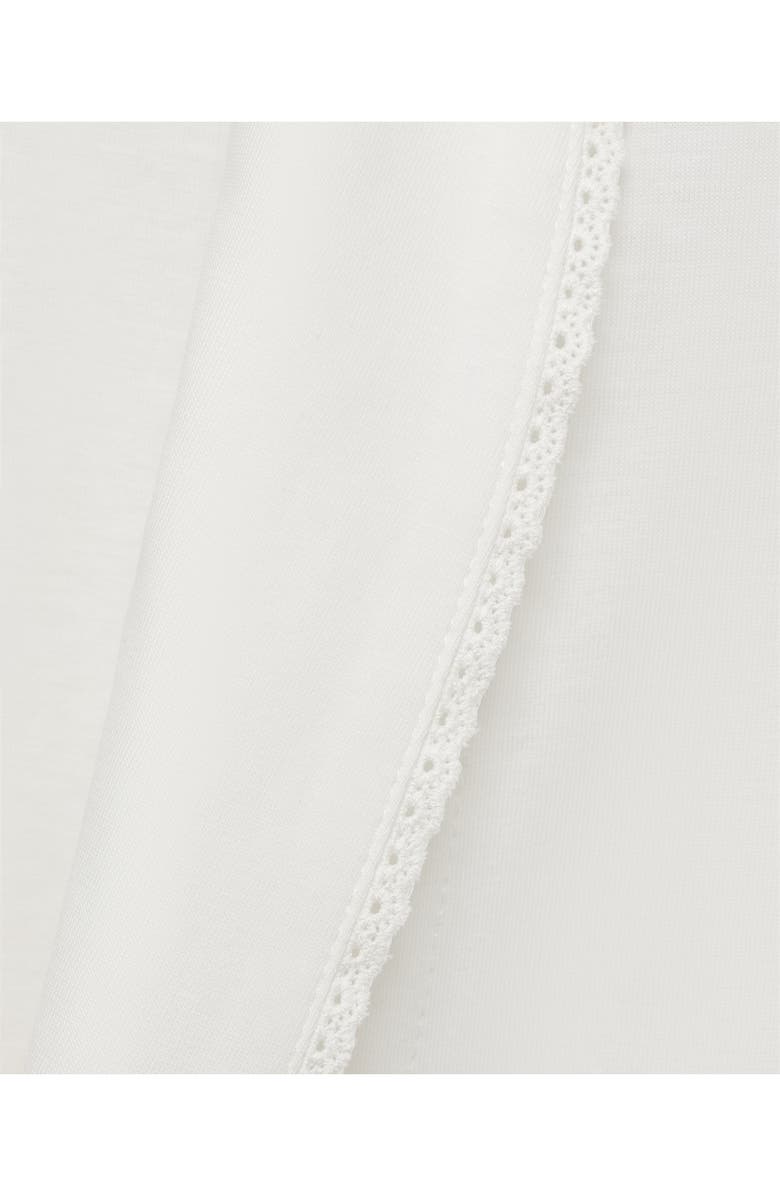 MANGO Embroidered Cotton Gown, Alternate, color, White