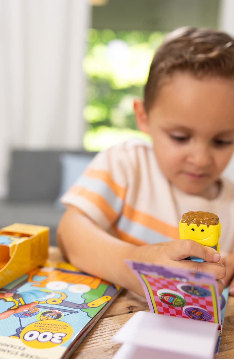 Melissa & Doug Sticker Wow! Construction Activity Pad & Sticker Stamp, Alternate, color,