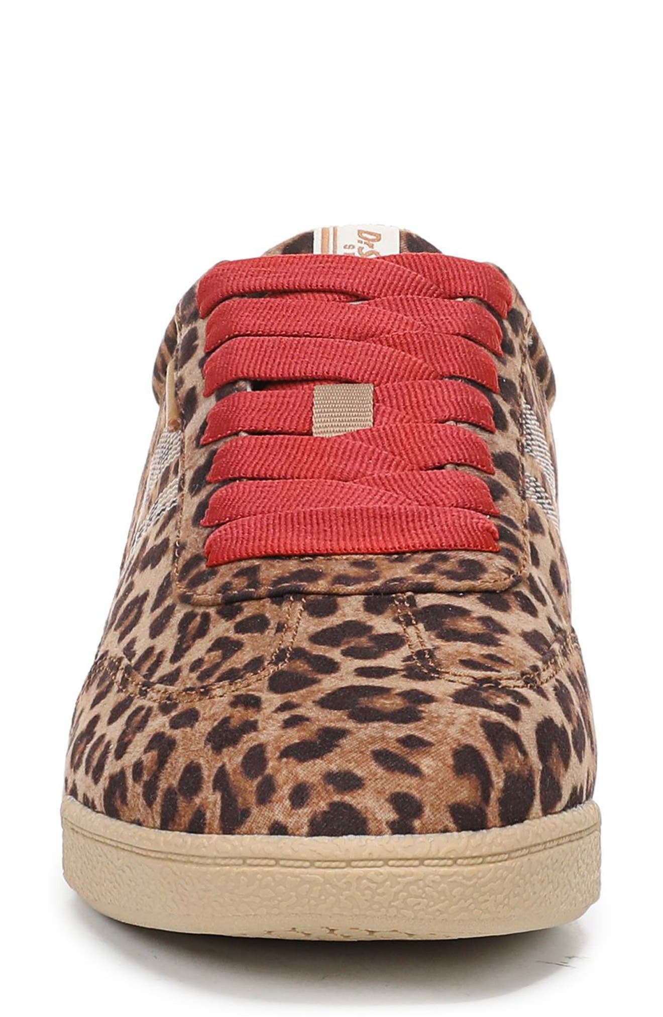Throw Back Retro Sneaker, Alternate, color, BROWN LEOPARD MICROFIBER