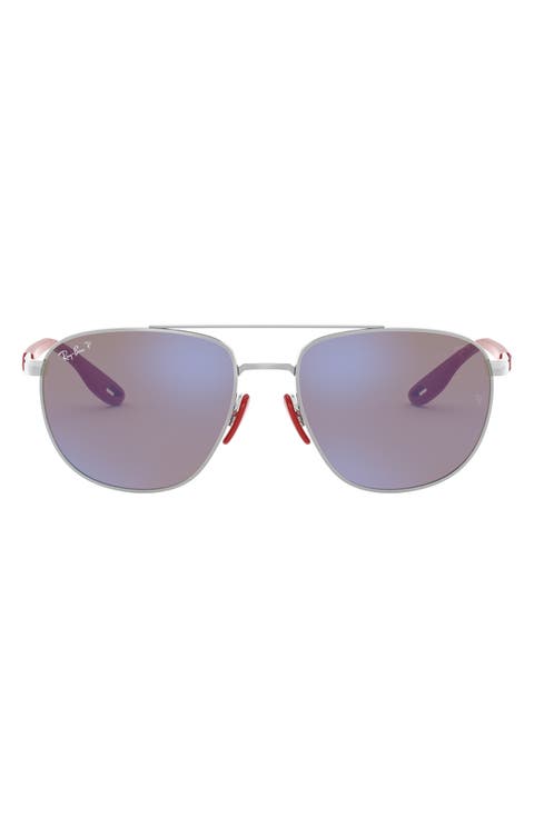 x Scuderia Ferrari 57mm Square Sunglasses