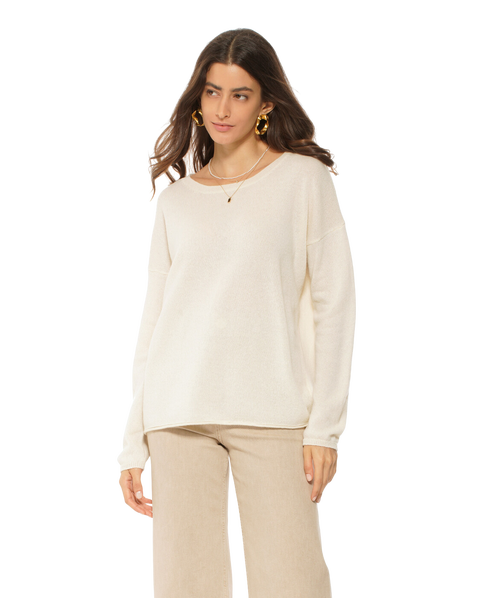 Pure Cashmere Lightweight Relaxed Crewneck Sweater