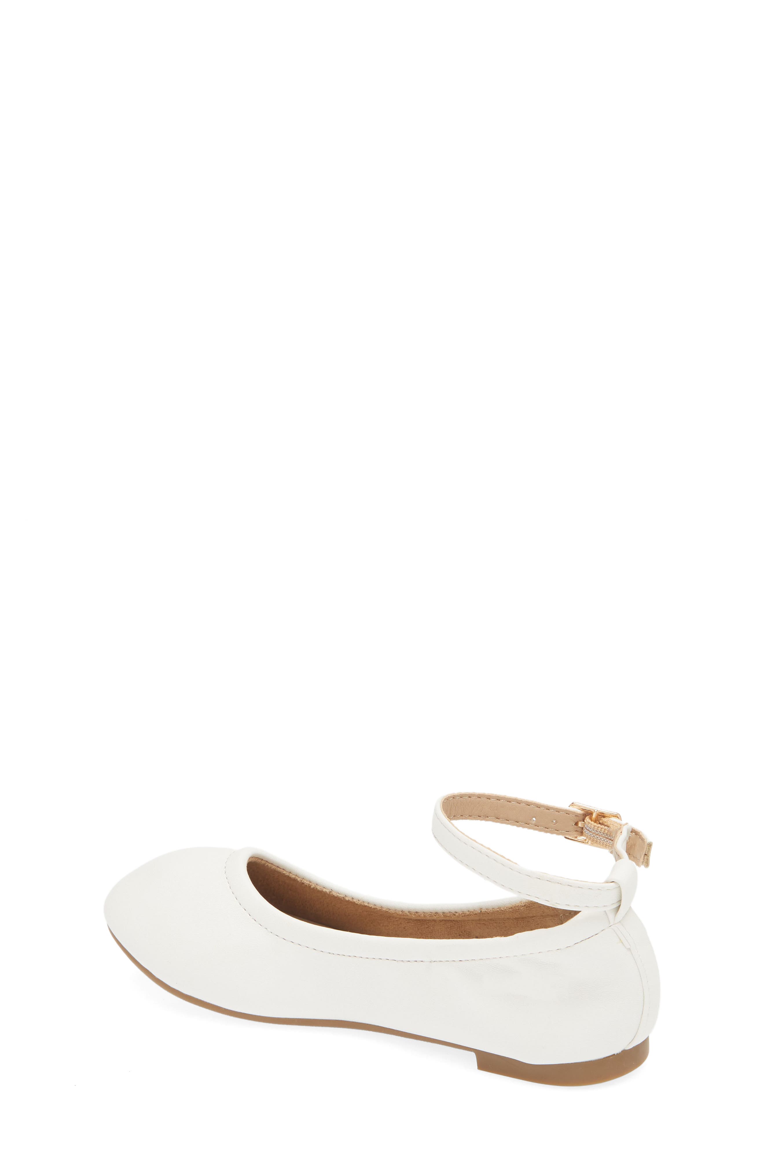 DREAM PAIRS Kids' Ankle Strap Ballerina Flat, Alternate, color, 