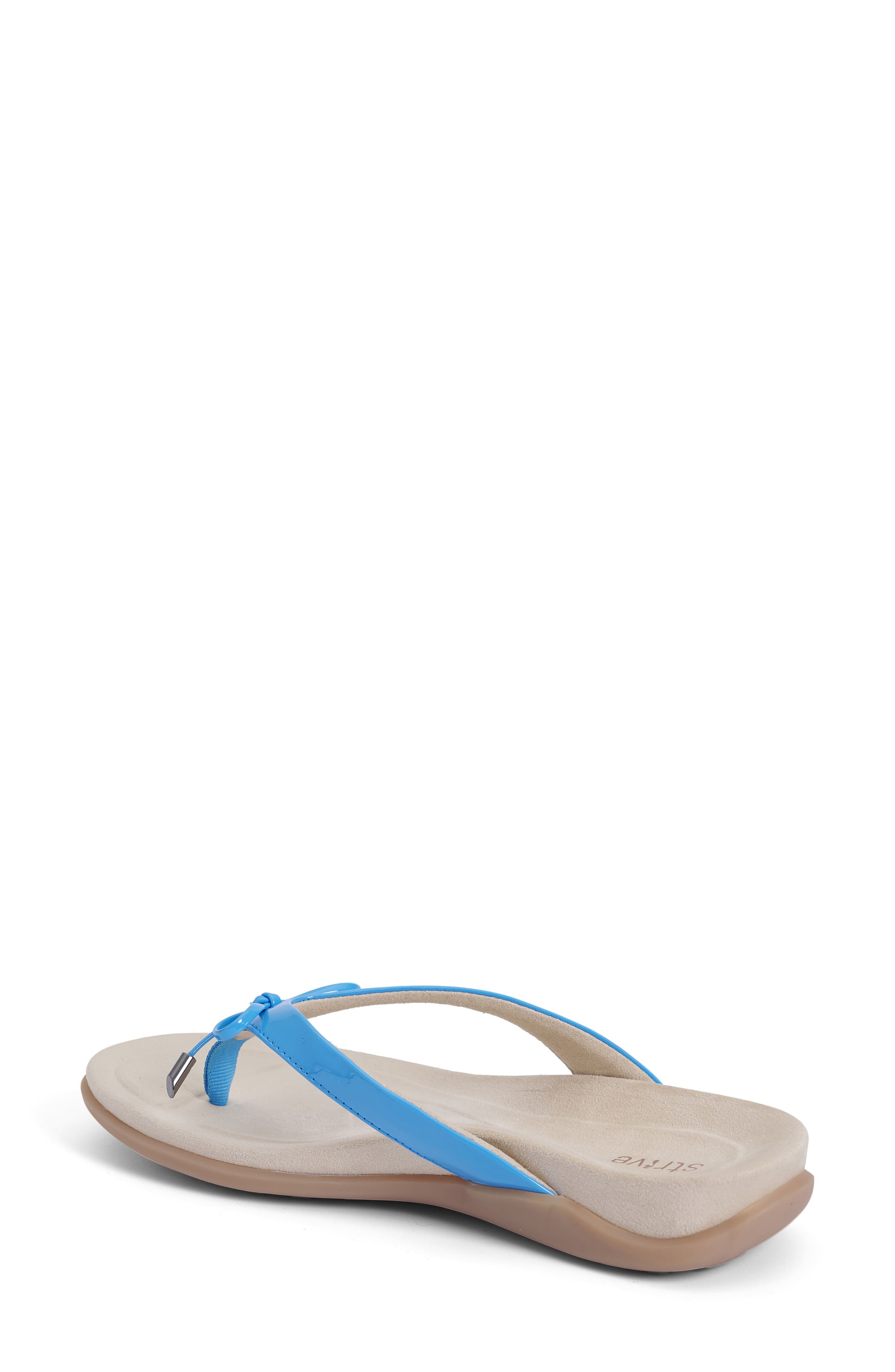 Island II Bow Water Resistant Thong Slide Sandal, Alternate, color, OCEAN
