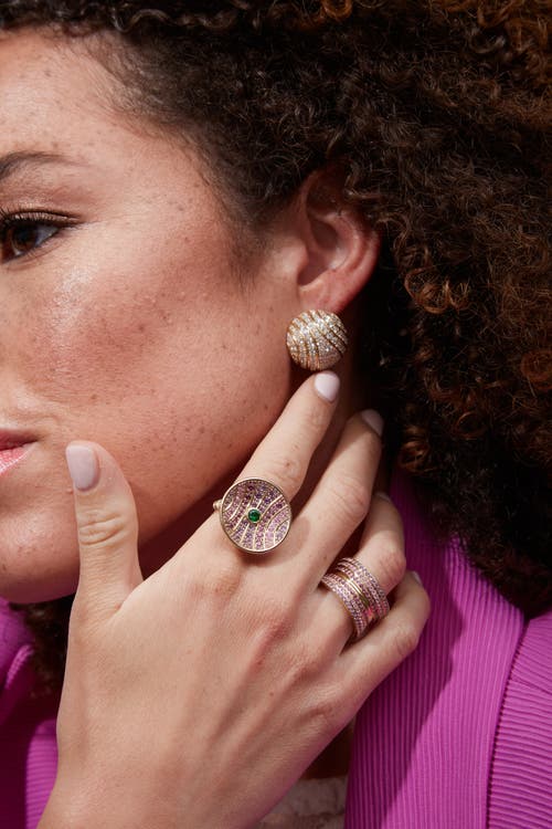 Campbell + Charlotte Revel Dimensional Pave Cigar Band