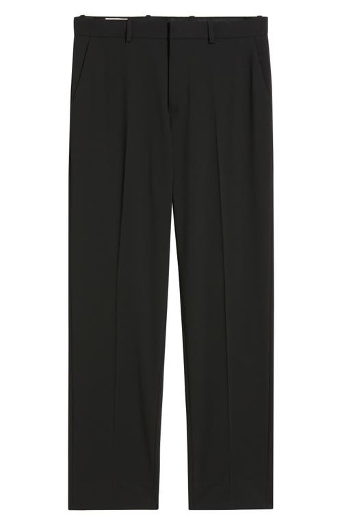 Open Edit Slim Fit Solid Flat Front Stretch Suit Pants In Black