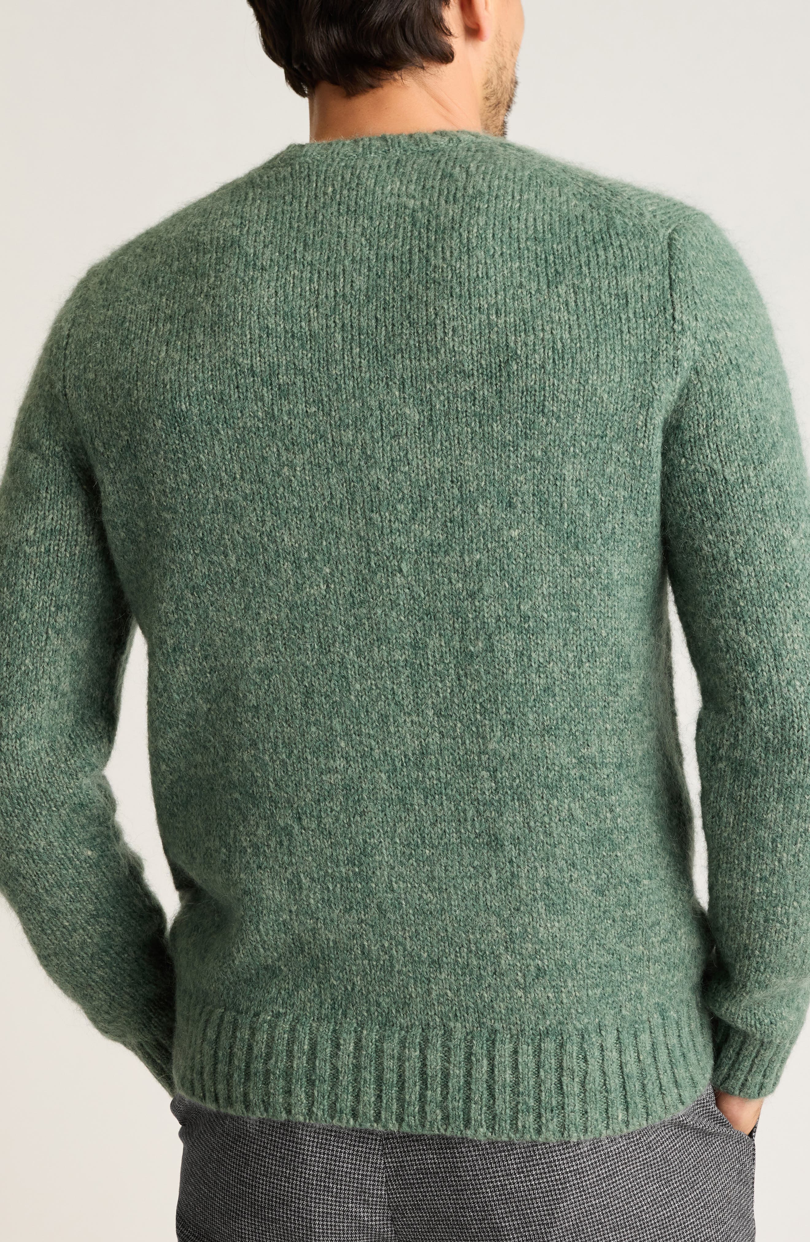 Luxe Mohair & Wool Blend Crewneck Sweater - image 2