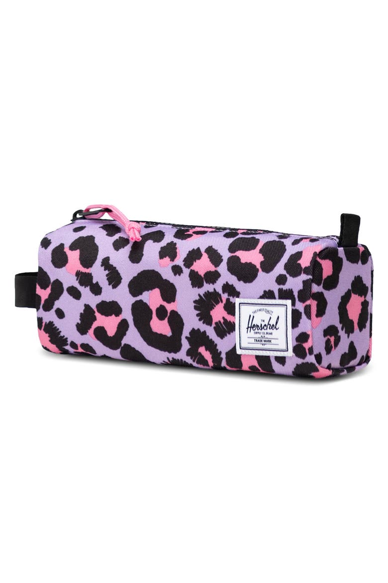 Settlement Pencil Case, Alternate, color, SCRIBBLE LEOPARD SACHET PINK
