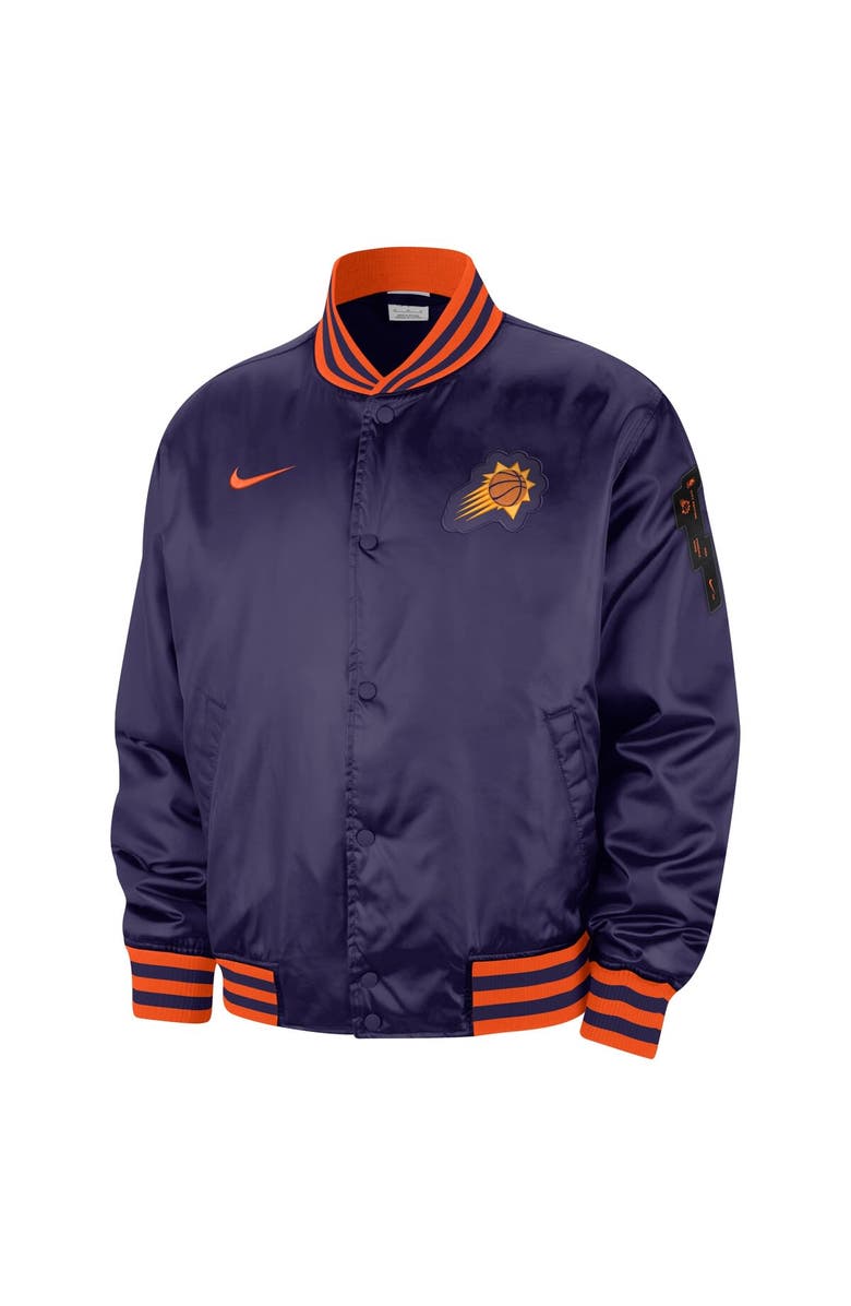 Nike Men's Nike Purple Phoenix Suns 2023/24 City Edition Courtside Premier Full-Snap Bomber Jacket, Alternate, color, 