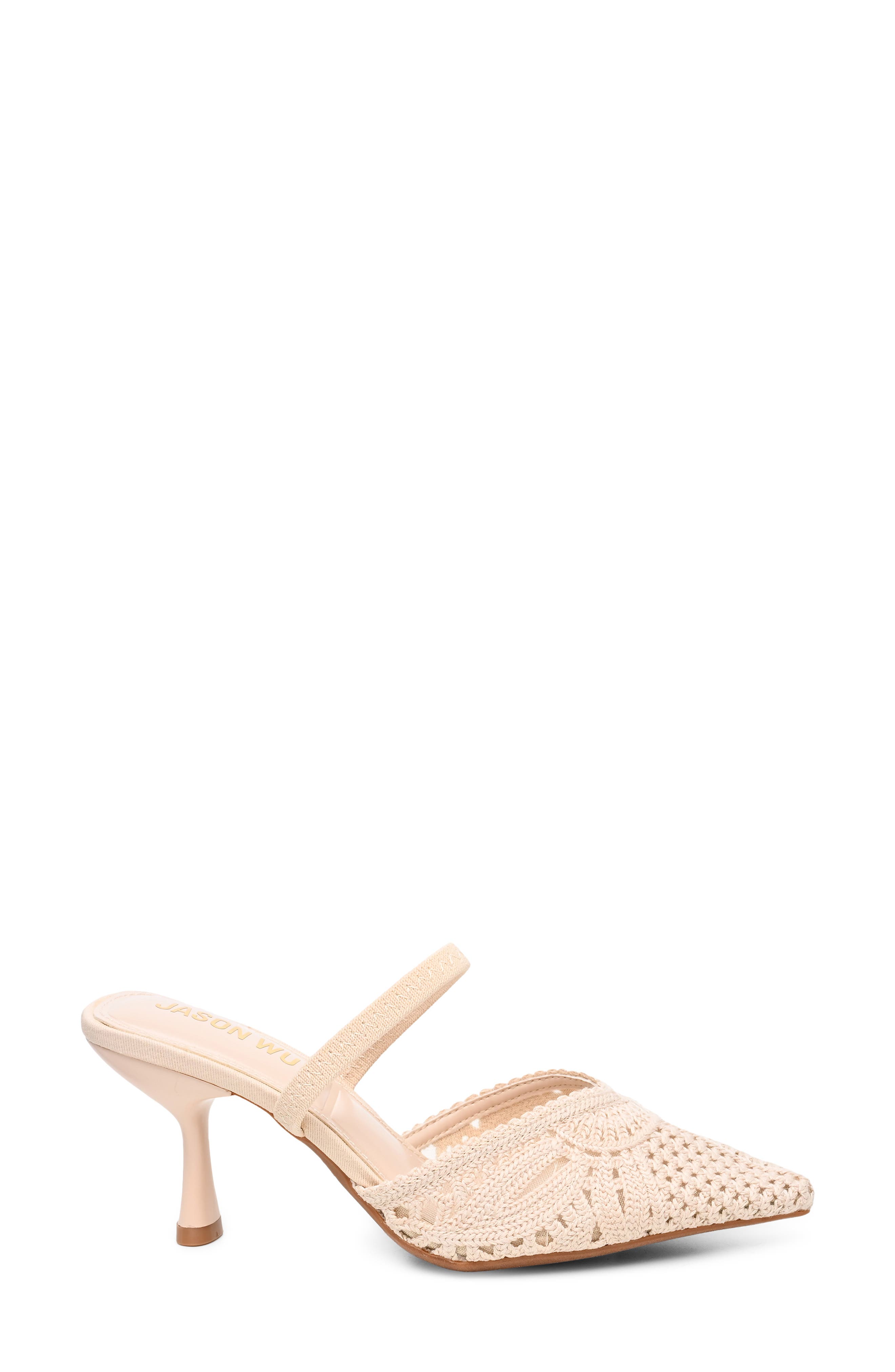 Zuma Macramé Slingback Pump, Alternate, color, CREAM