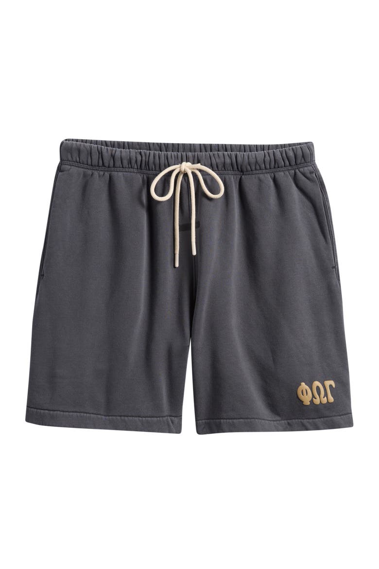 Classic Cotton Fleece Shorts, Alternate, color, WASHED IRON GREY