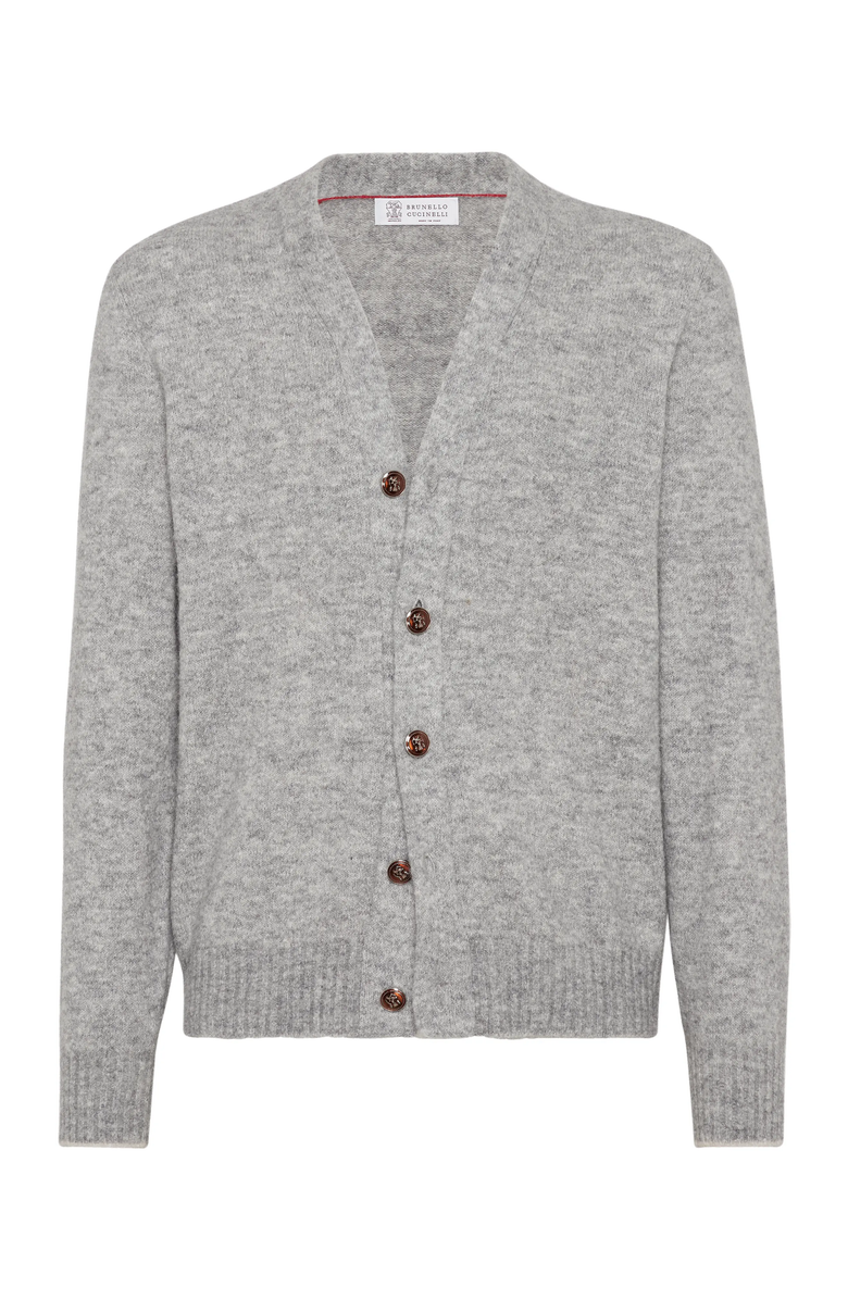 Brunello Cucinelli Cardigan with metal buttons, Main, color, 
