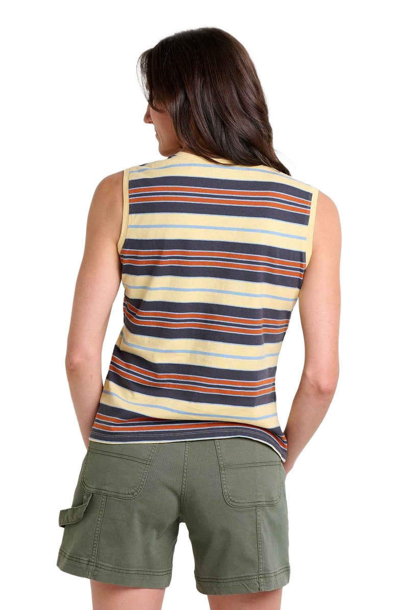 Toad & Co Women's Grom V-Neck Tank, Alternate, color, Straw Stripe