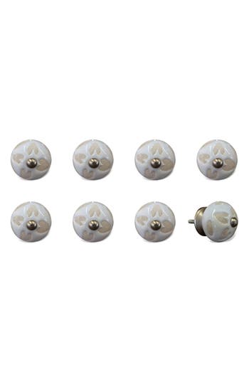 Kinetic 8-pack Knobs In Cream Glaze