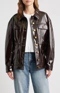 rag & bone Amy Faux Patent Leather Jacket