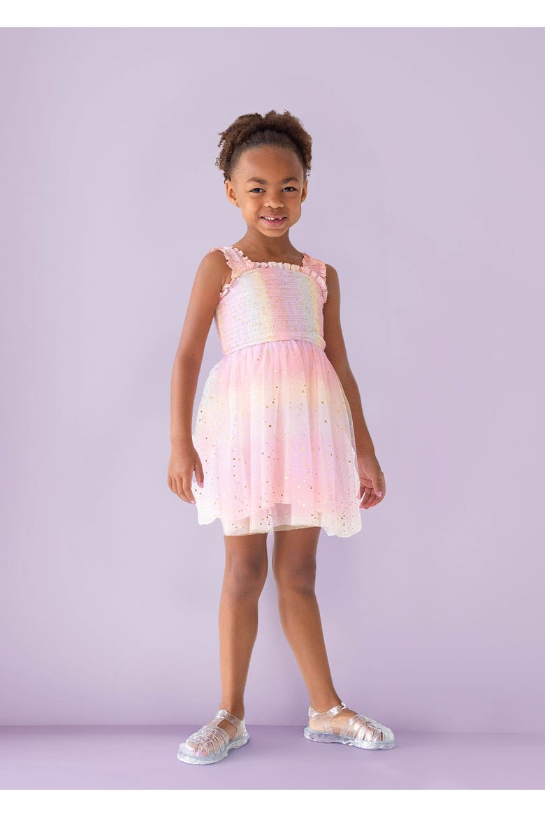Sprinkles Ruffled Dress, Alternate, color, Pink