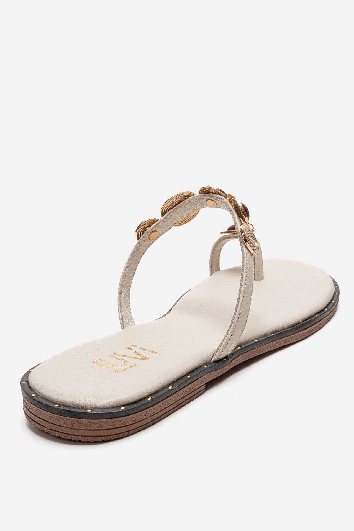 Martinez Leather Thong Sandal, Alternate, color, Cream