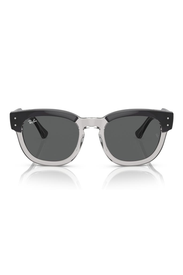 Mega Hawkeye 53mm Square Sunglasses, Main, color, DARK GREY