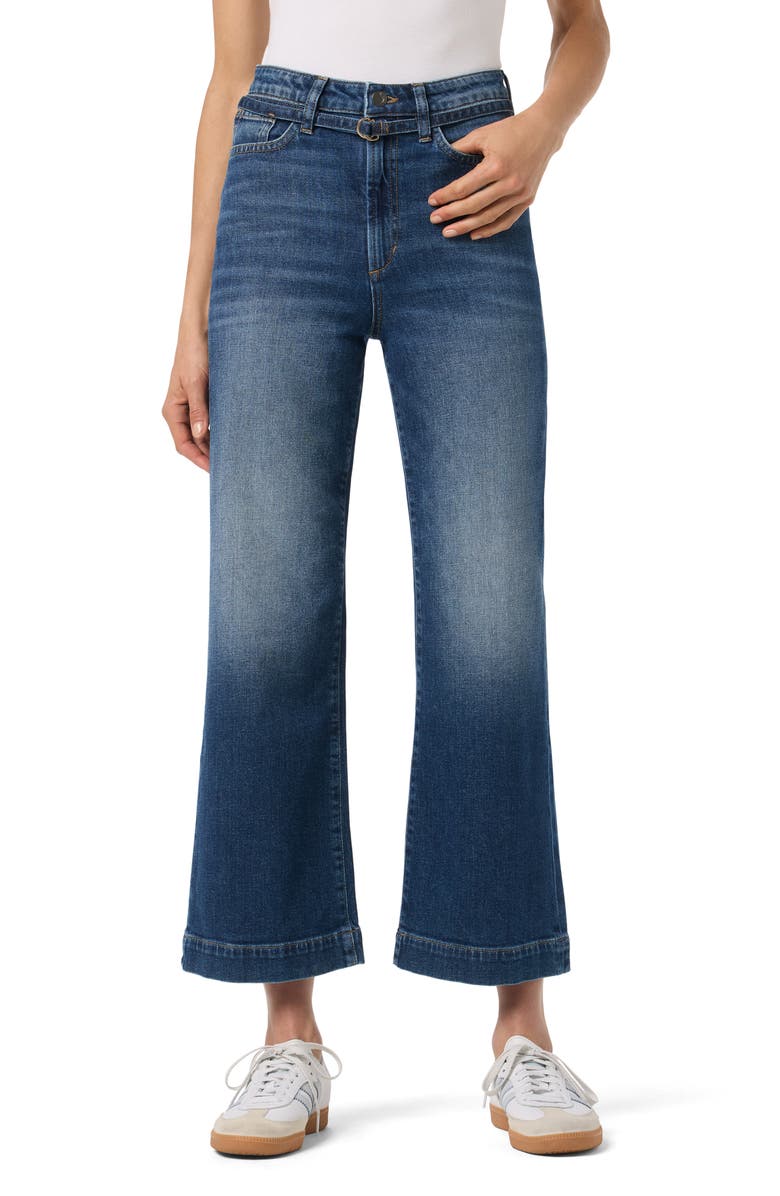 Joe's Wide Leg Jeans With Removable Belt, Main, color, Gesine