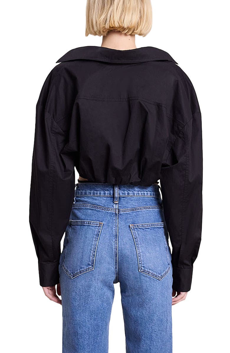 A.L.C. Corbin Surplice Cotton Crop Blouse, Alternate, color, 