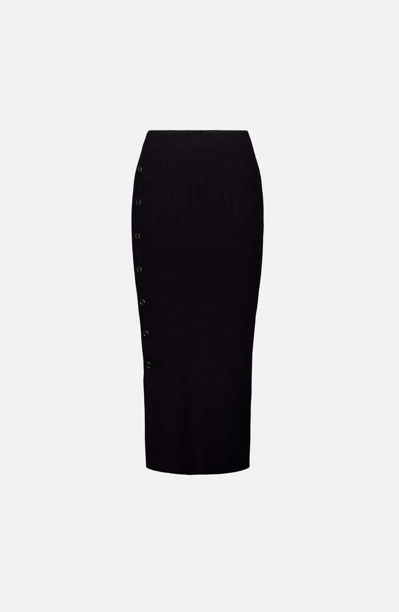 SAEMDI Deconstructed Rib Skirt, Main, color, Black