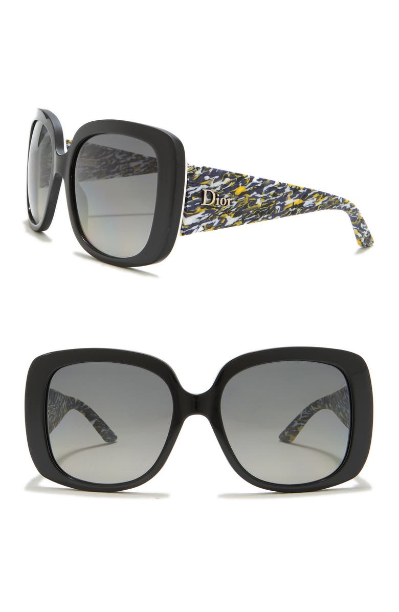 CHRISTIAN DIOR Lady Lady 1 56mm Oversized Square Sunglasses, Main, color,