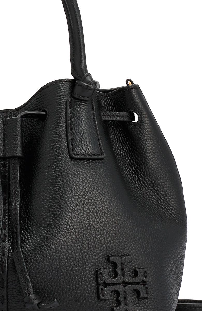 Tory Burch McGraw Small Drawstring Leather Satchel, Alternate, color,