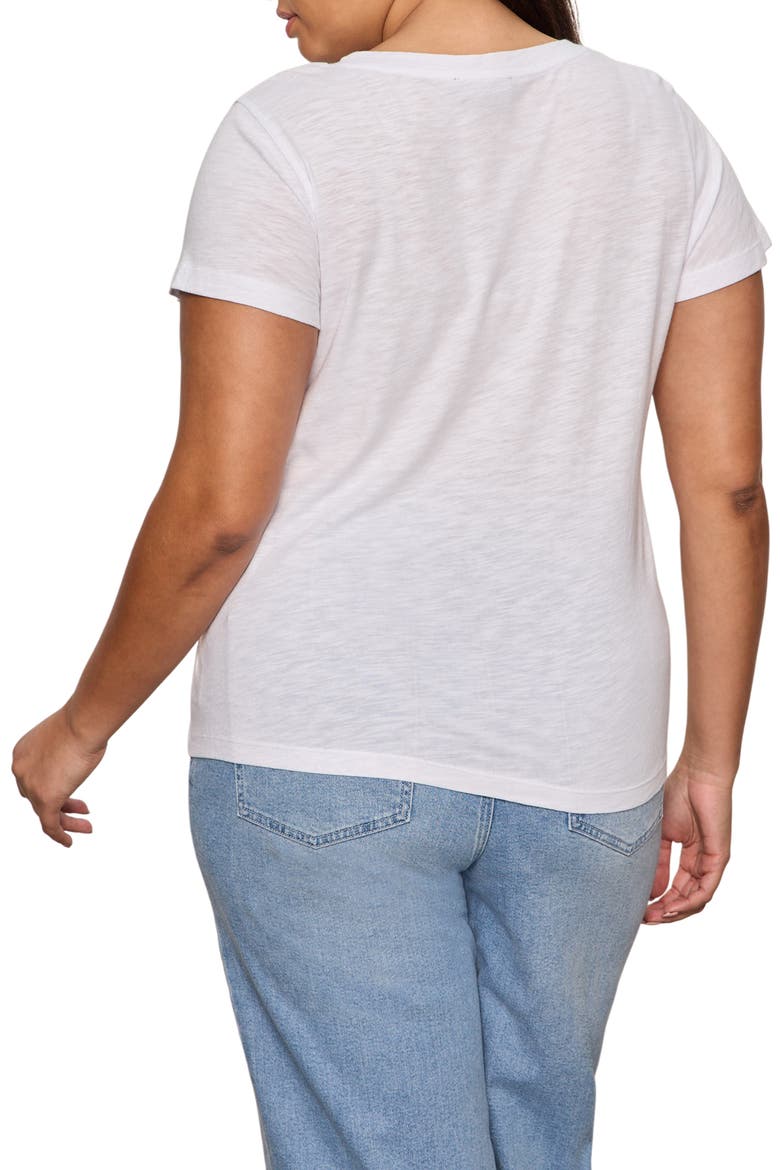 V-Neck T-Shirt, Alternate, color, WHITE