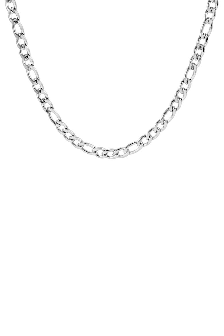 Men's Stainless Steel Chain Necklace, Main, color, SILVER