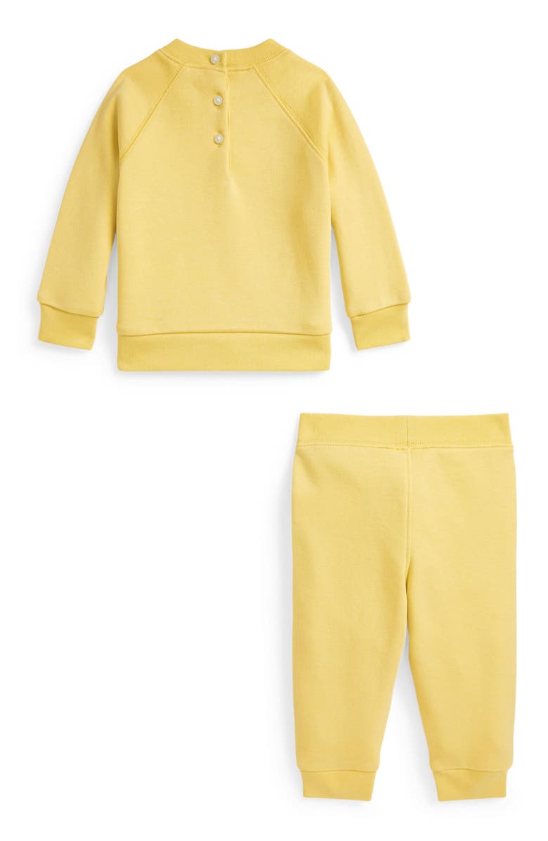 Ralph Lauren Embroidered French Terry Sweatshirt & Joggers Set, Alternate, color, 