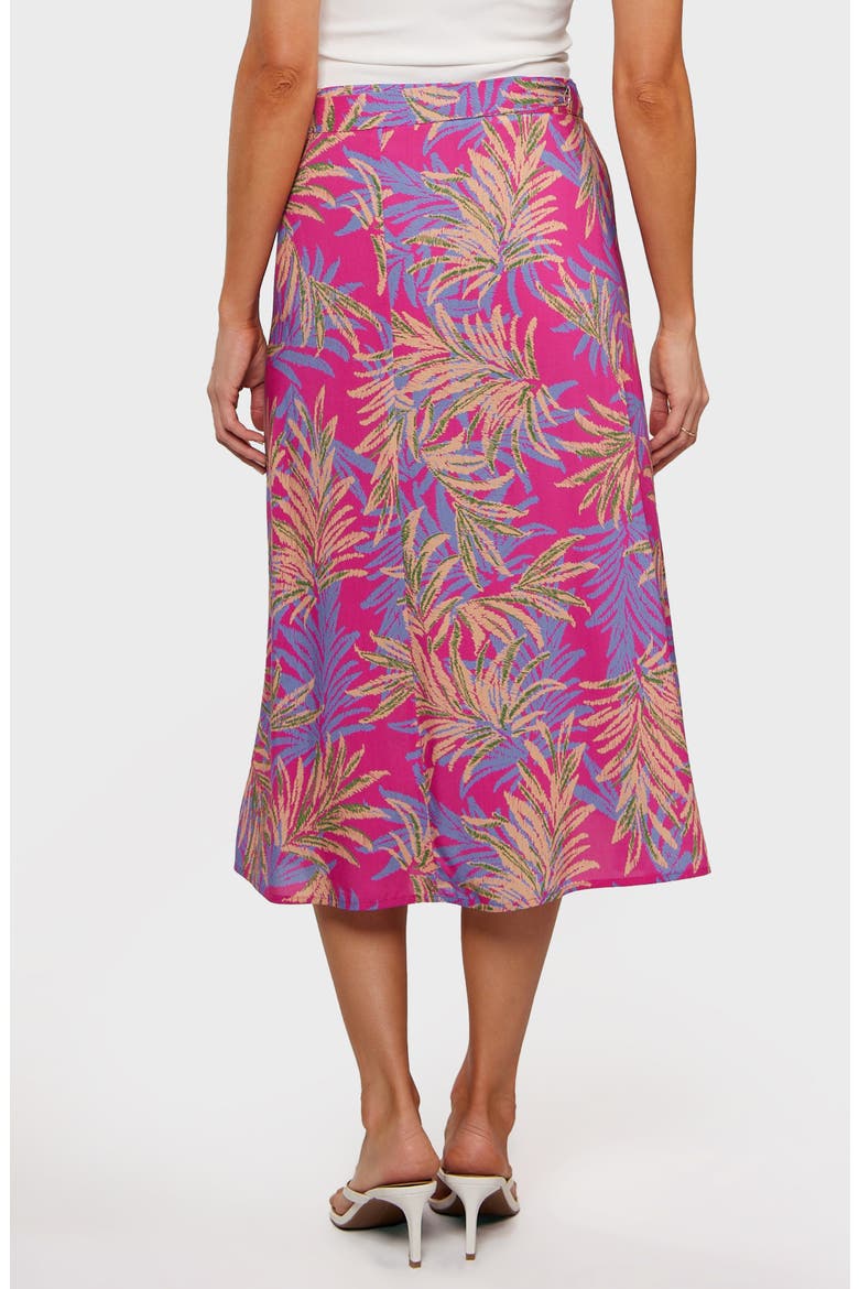 Cora Wrap Skirt, Alternate, color, FUCHSIA