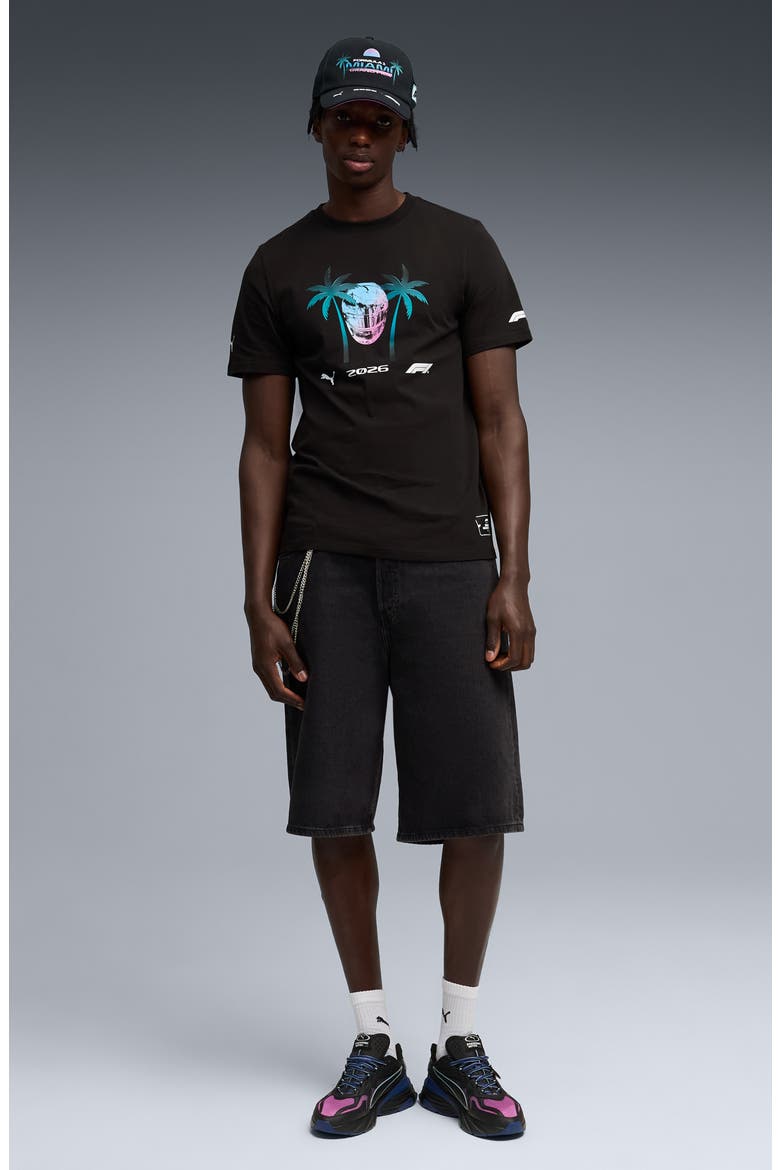 Formula 1® Miami Graphic T-Shirt, Alternate, color, PUMA BLACK