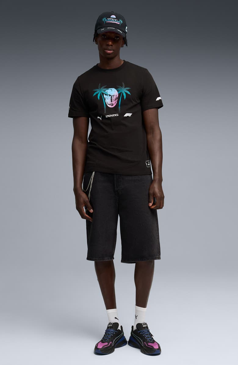 PUMA Formula 1<sup>®</sup> Miami Graphic T-Shirt, Alternate, color, Puma Black