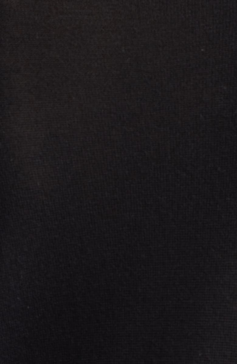 TOTEME Slit Long Sleeve Jersey Dress, Alternate, color, Black