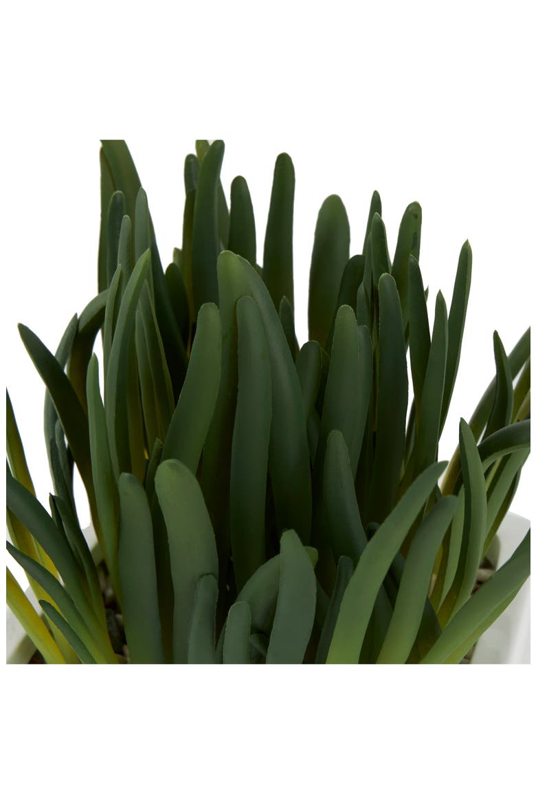 Green Faux Foliage Artificial Potted Plant, Alternate, color, GREEN