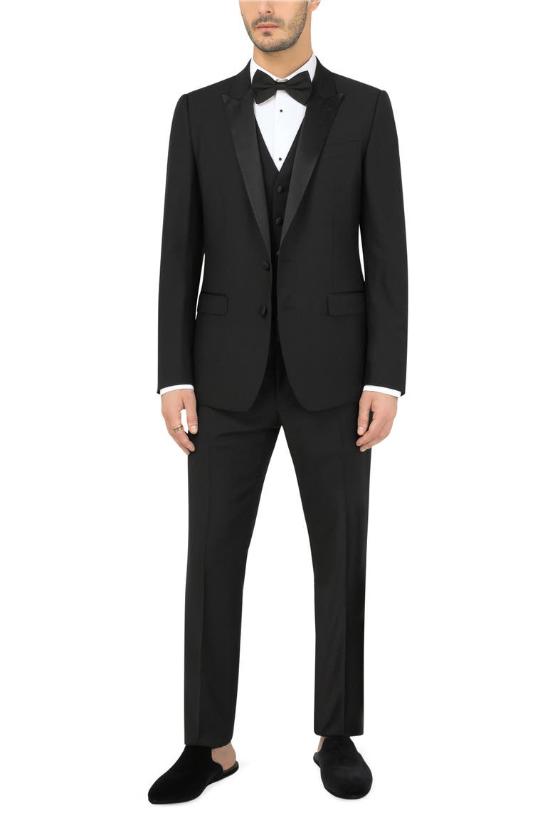 Regular Martini Fit 3-Piece Wool Blend Tuxedo, Main, color, BLUE
